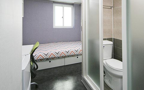 침대(수납장내장, 캐리어보관 가능한 하부공간